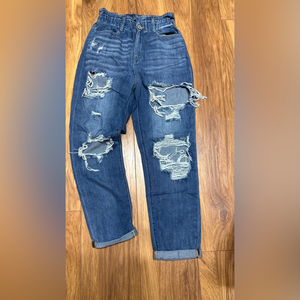 Distressed Blue Jeans for Women